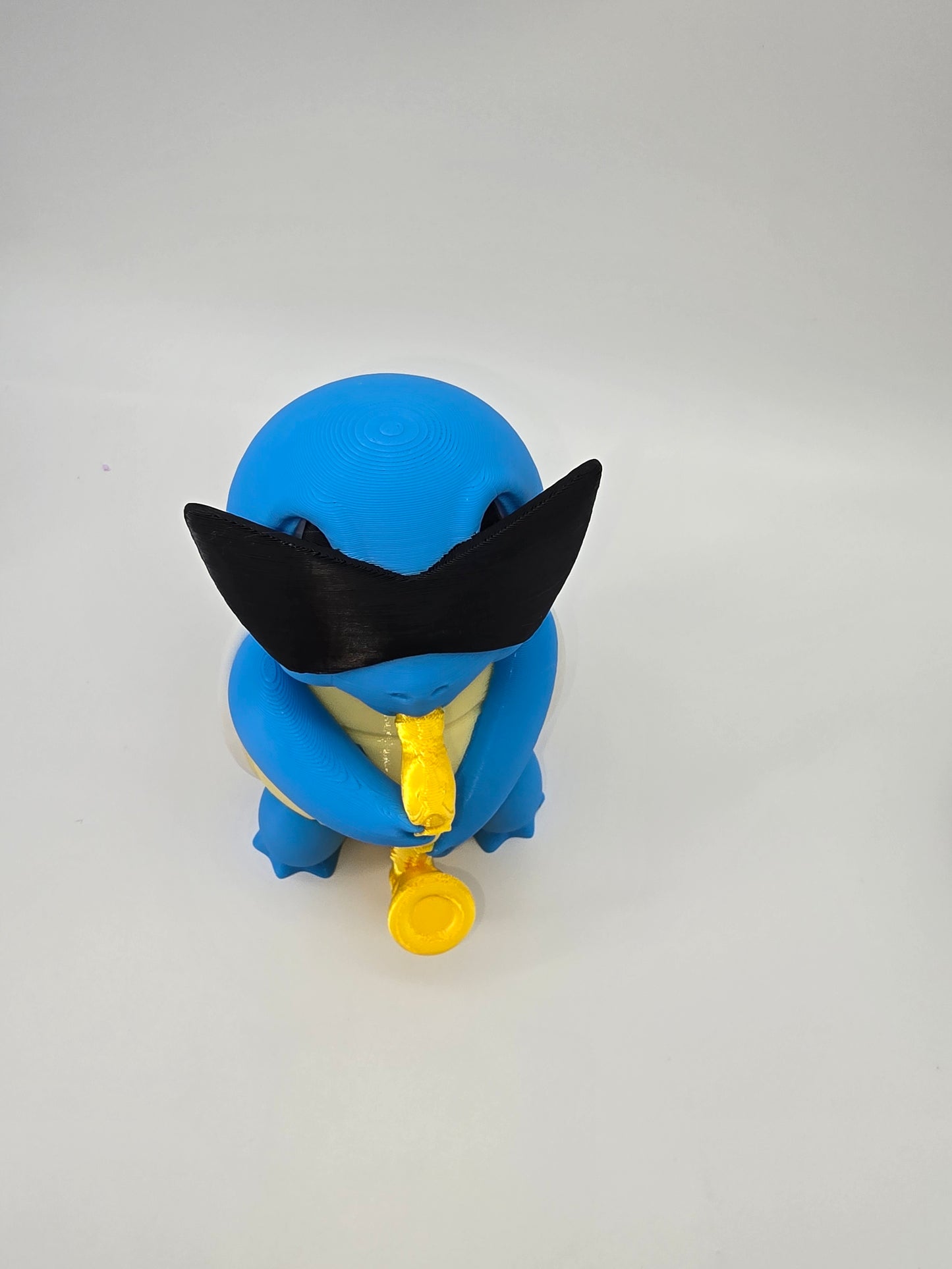 Squirtle w/ Saxophone 3D Printed