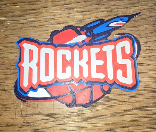 Houston Rockets Wall Art Logo