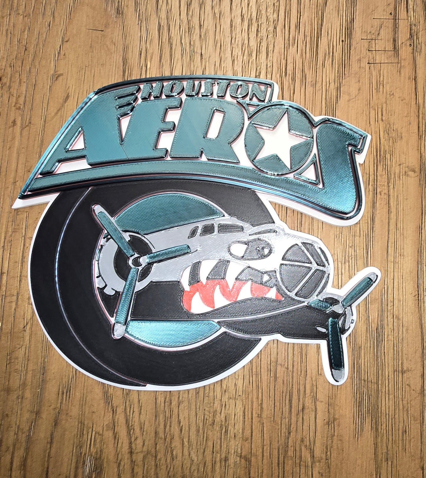 Houston Aeros Sports Logo Wall Art