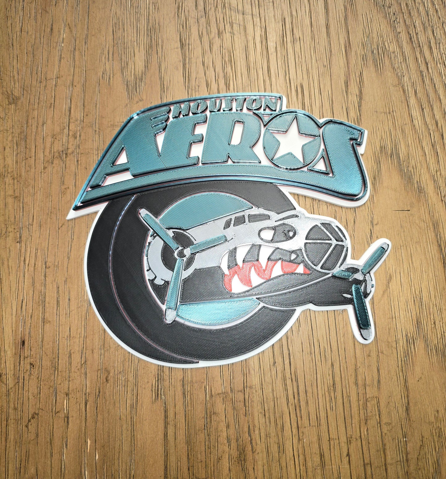 Houston Aeros Sports Logo Wall Art