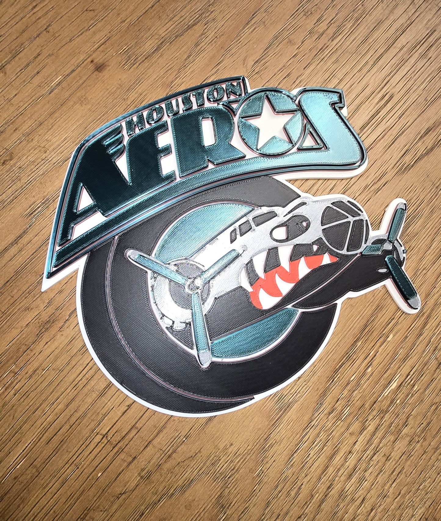 Houston Aeros Sports Logo Wall Art