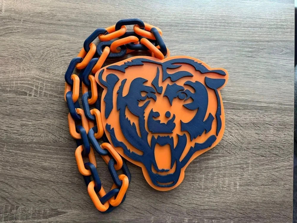 NFL Inspired Football Hype Chains – 3D Printed Fan Gear-- ALL 32 TEAMS