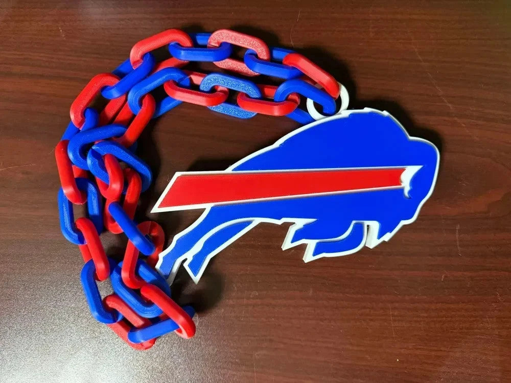 NFL Inspired Football Hype Chains – 3D Printed Fan Gear-- ALL 32 TEAMS