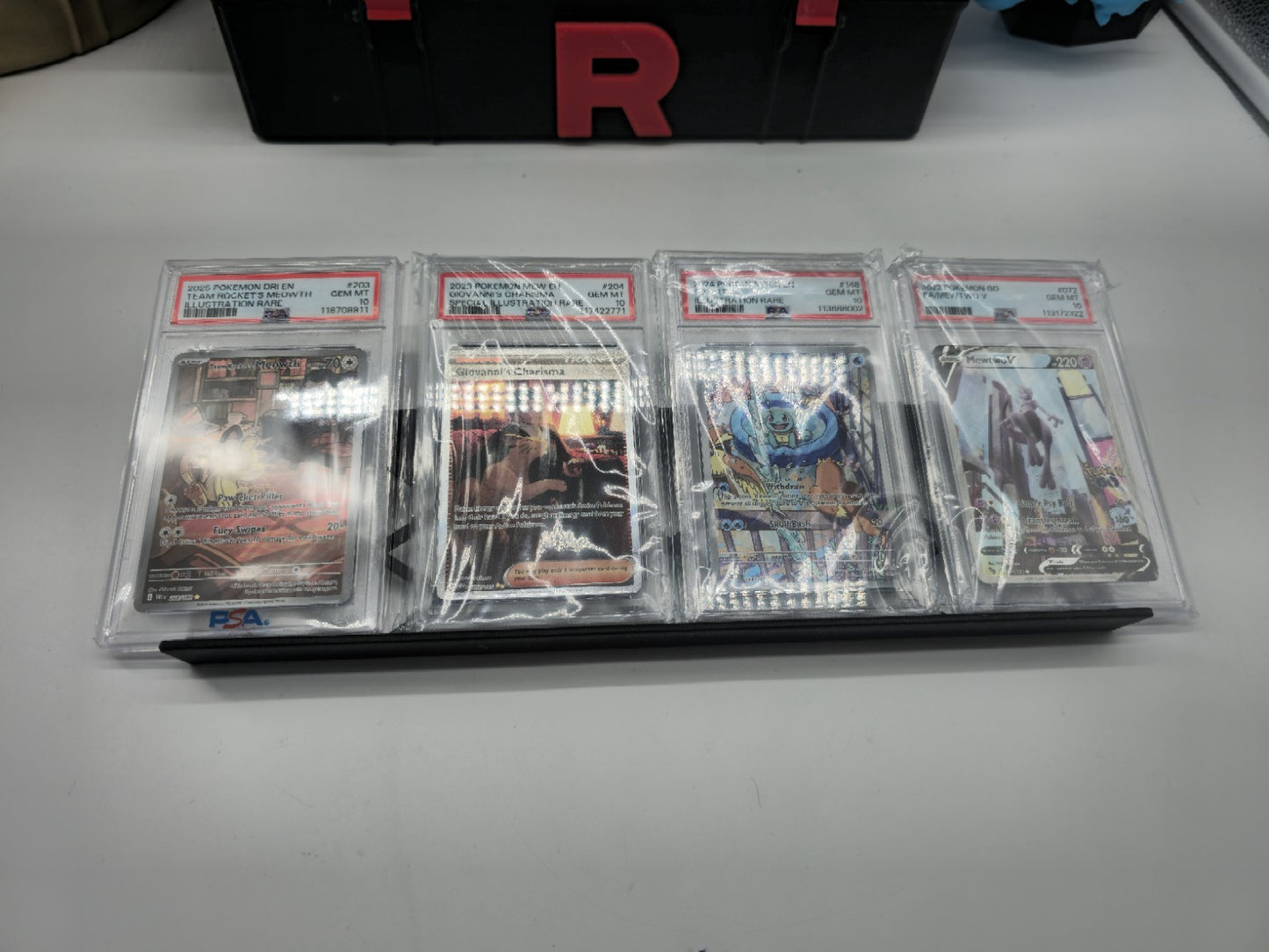 Display Case Card Riser Stands Compatible with Zion Case - 16 Risers 11.5" L