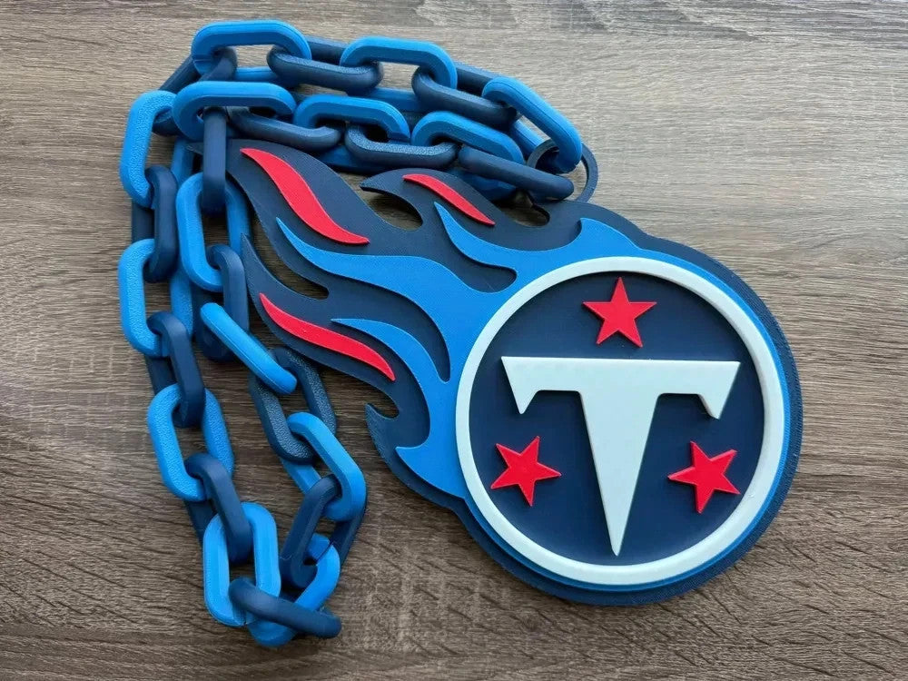 NFL Inspired Football Hype Chains – 3D Printed Fan Gear-- ALL 32 TEAMS