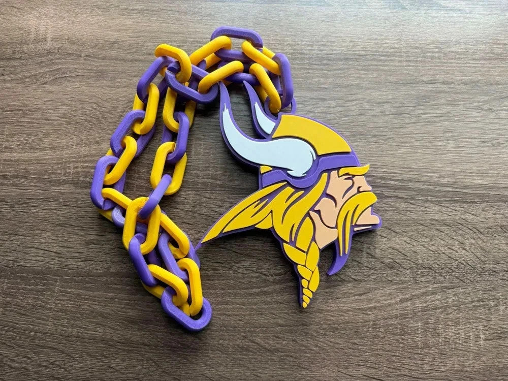NFL Inspired Football Hype Chains – 3D Printed Fan Gear-- ALL 32 TEAMS