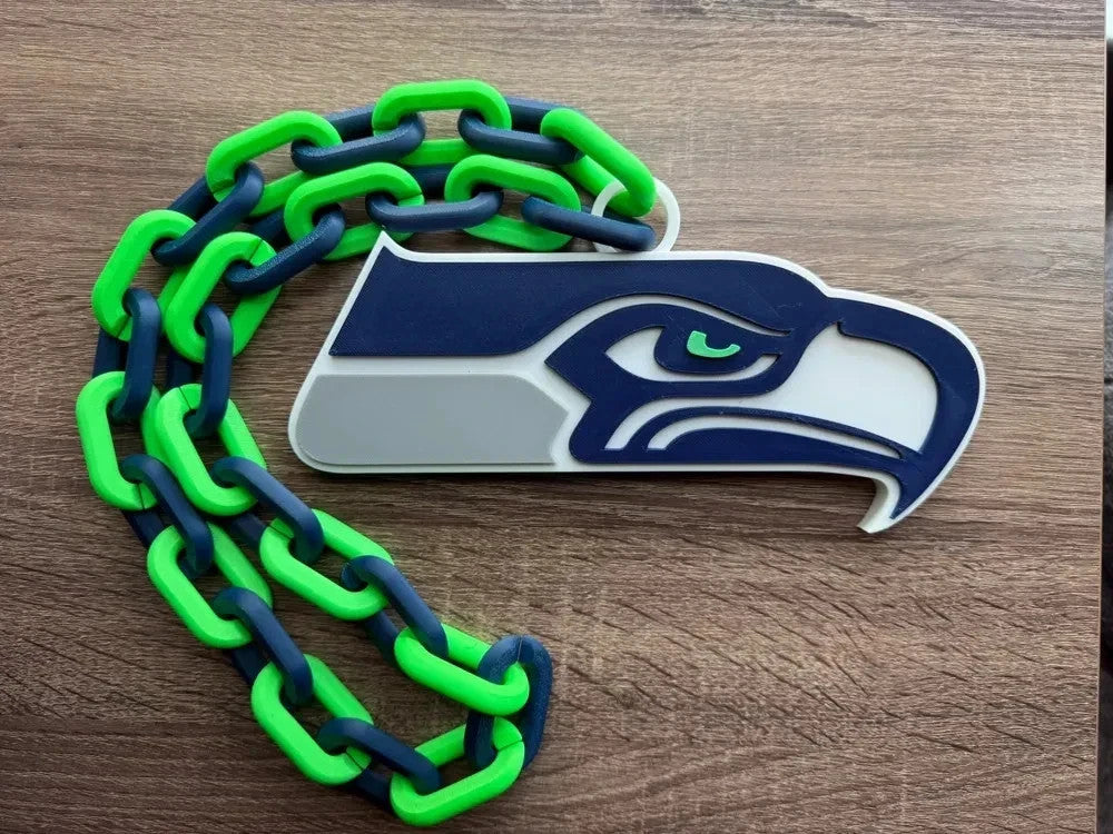 NFL Inspired Football Hype Chains – 3D Printed Fan Gear-- ALL 32 TEAMS