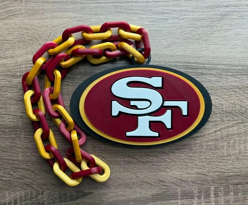 NFL Inspired Football Hype Chains – 3D Printed Fan Gear-- ALL 32 TEAMS
