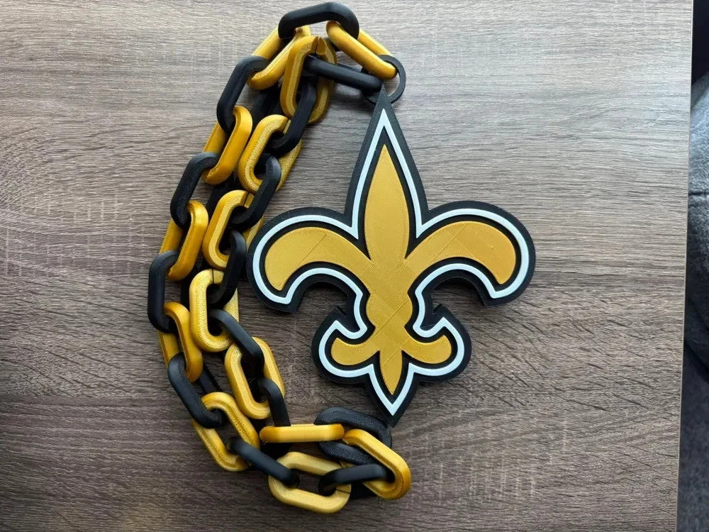 NFL Inspired Football Hype Chains – 3D Printed Fan Gear-- ALL 32 TEAMS