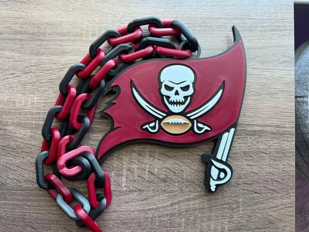 NFL Inspired Football Hype Chains – 3D Printed Fan Gear-- ALL 32 TEAMS