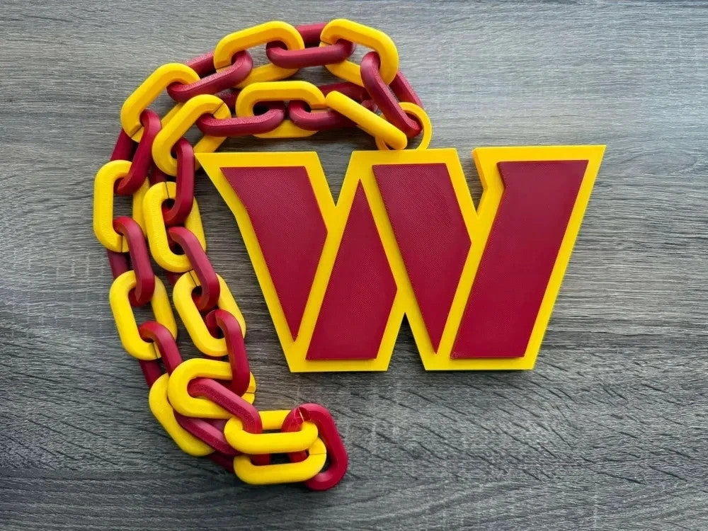 NFL Inspired Football Hype Chains – 3D Printed Fan Gear-- ALL 32 TEAMS