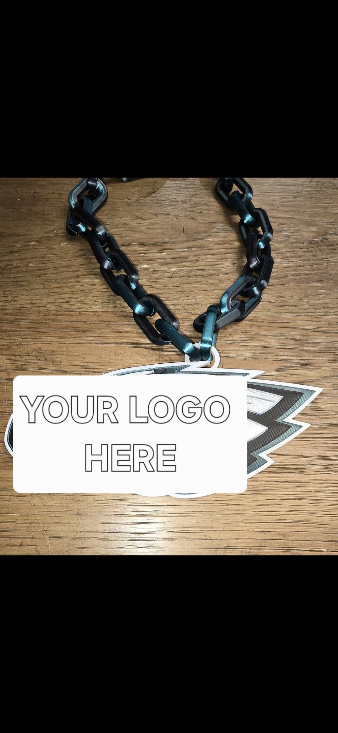 Custom 3D Printed Oversized Sports Fan Chains