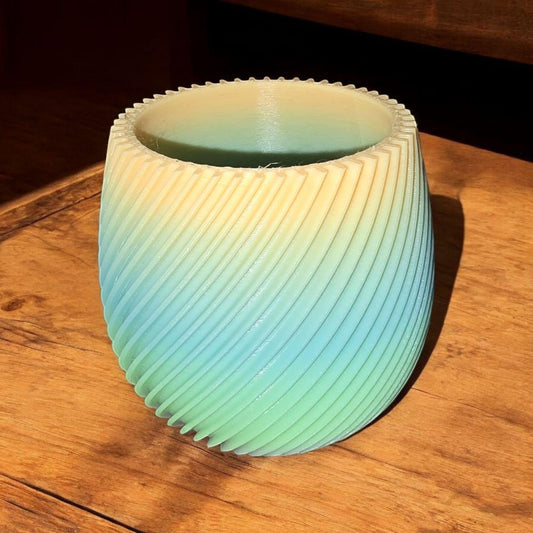 Rainbow Glow in the Dark Vase 3D Printed Decoration