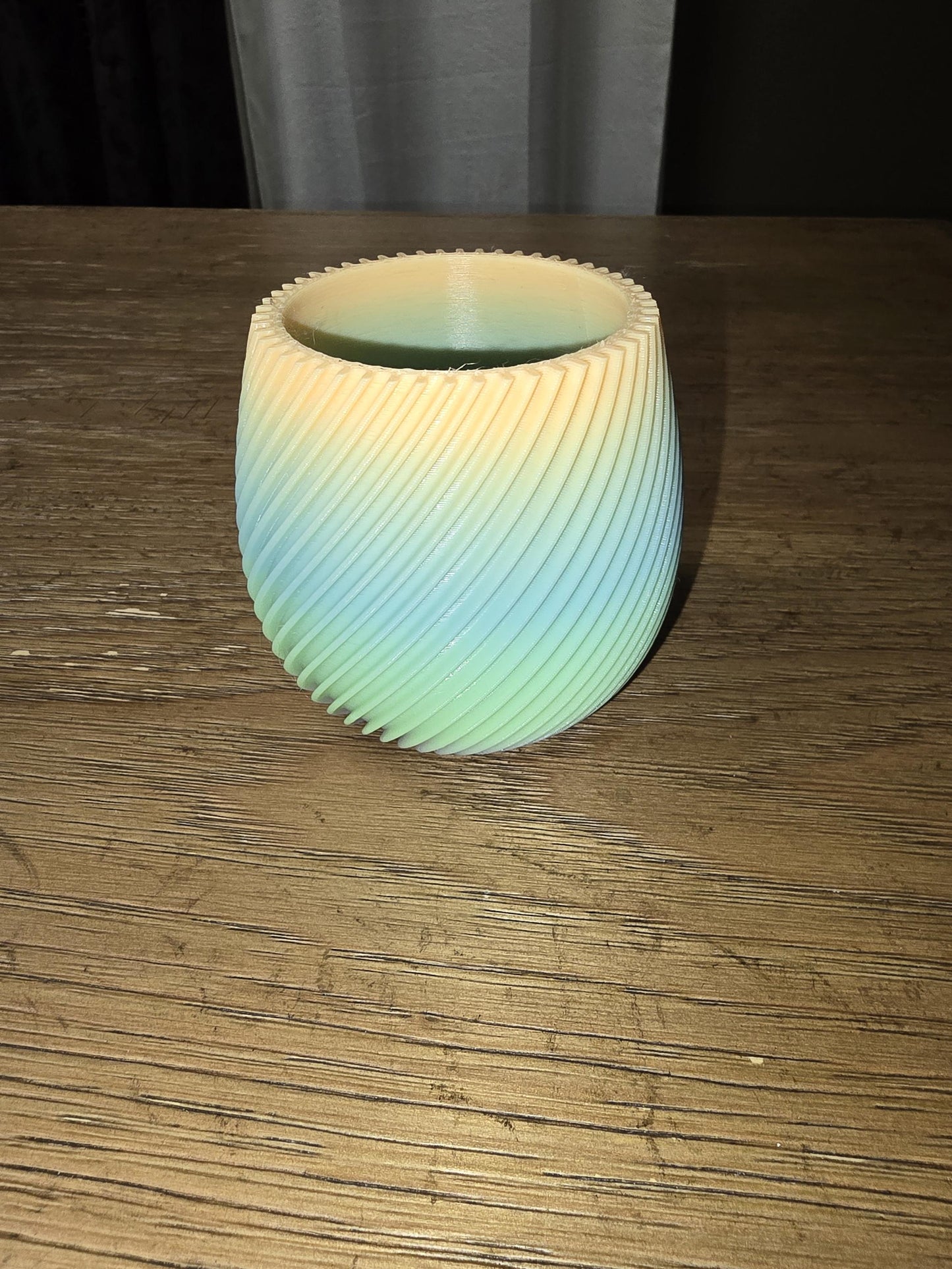 Rainbow Glow in the Dark Vase 3D Printed Decoration