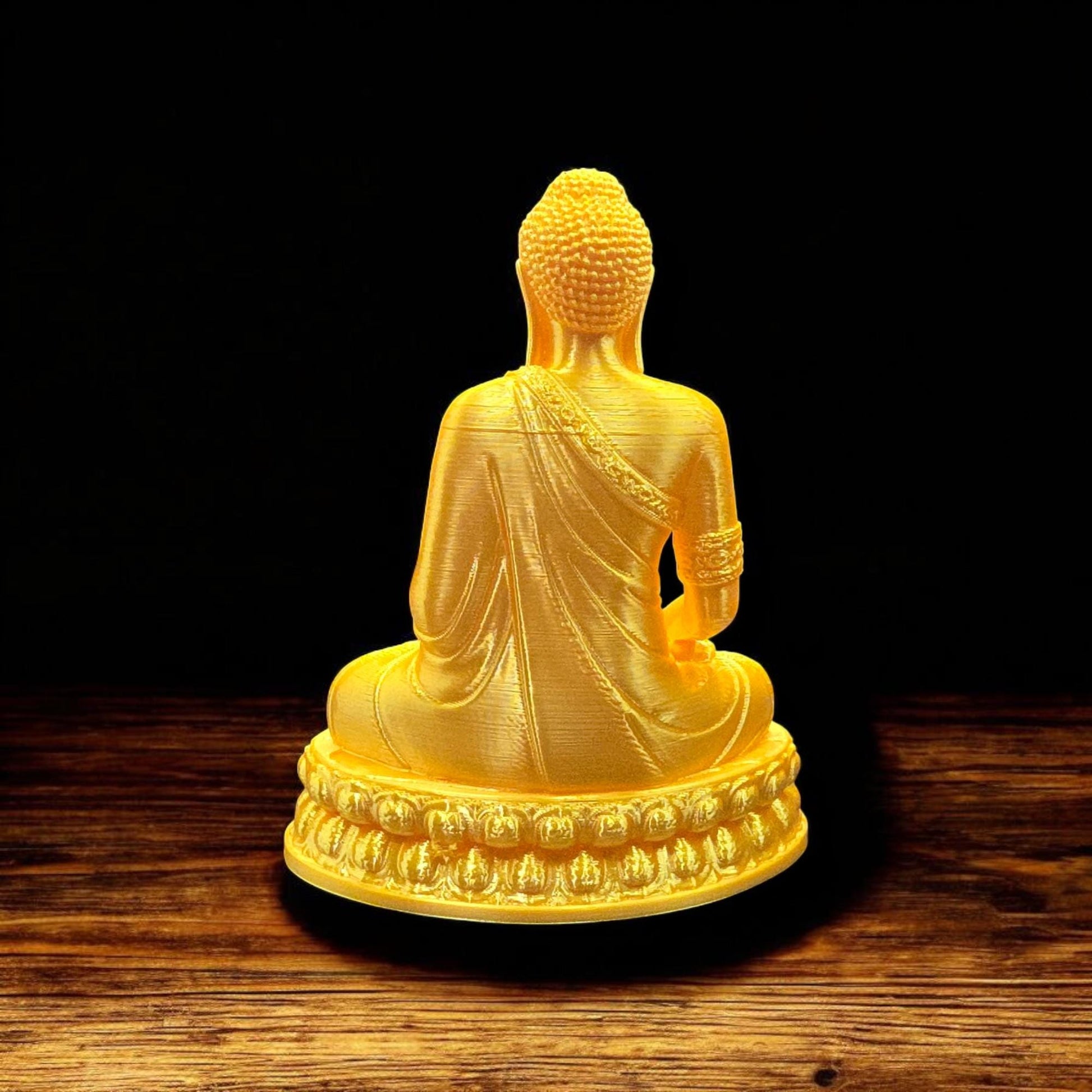 Gold Buddha Decoration 3D Printed