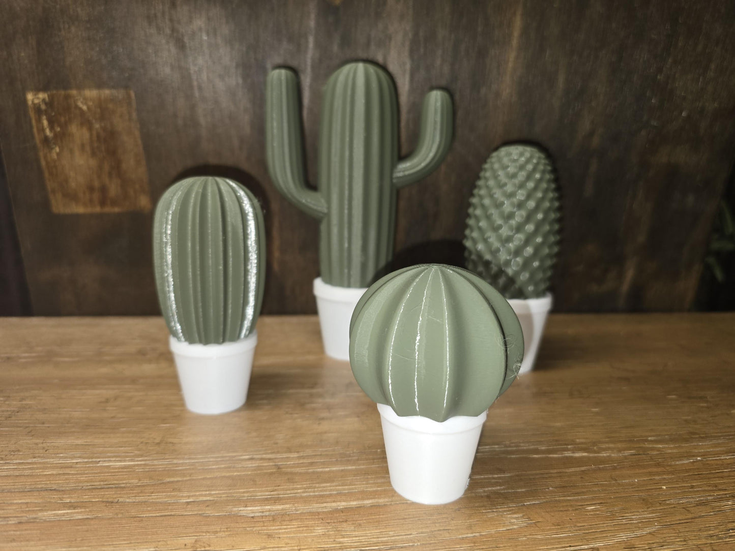Artificial Cactus Plants, Fake Succulent, Fake Cactus Potting Decoration Home Decor 3D Printed