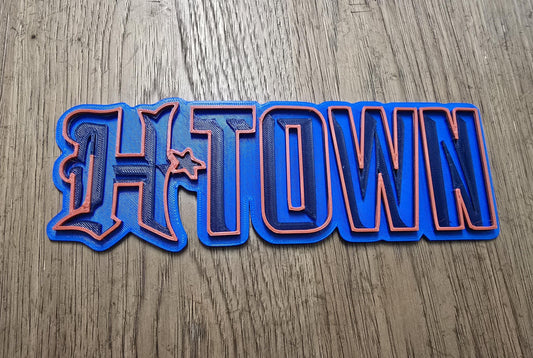 HTOWN Custom Houston ART - 3D Custom Wall Art