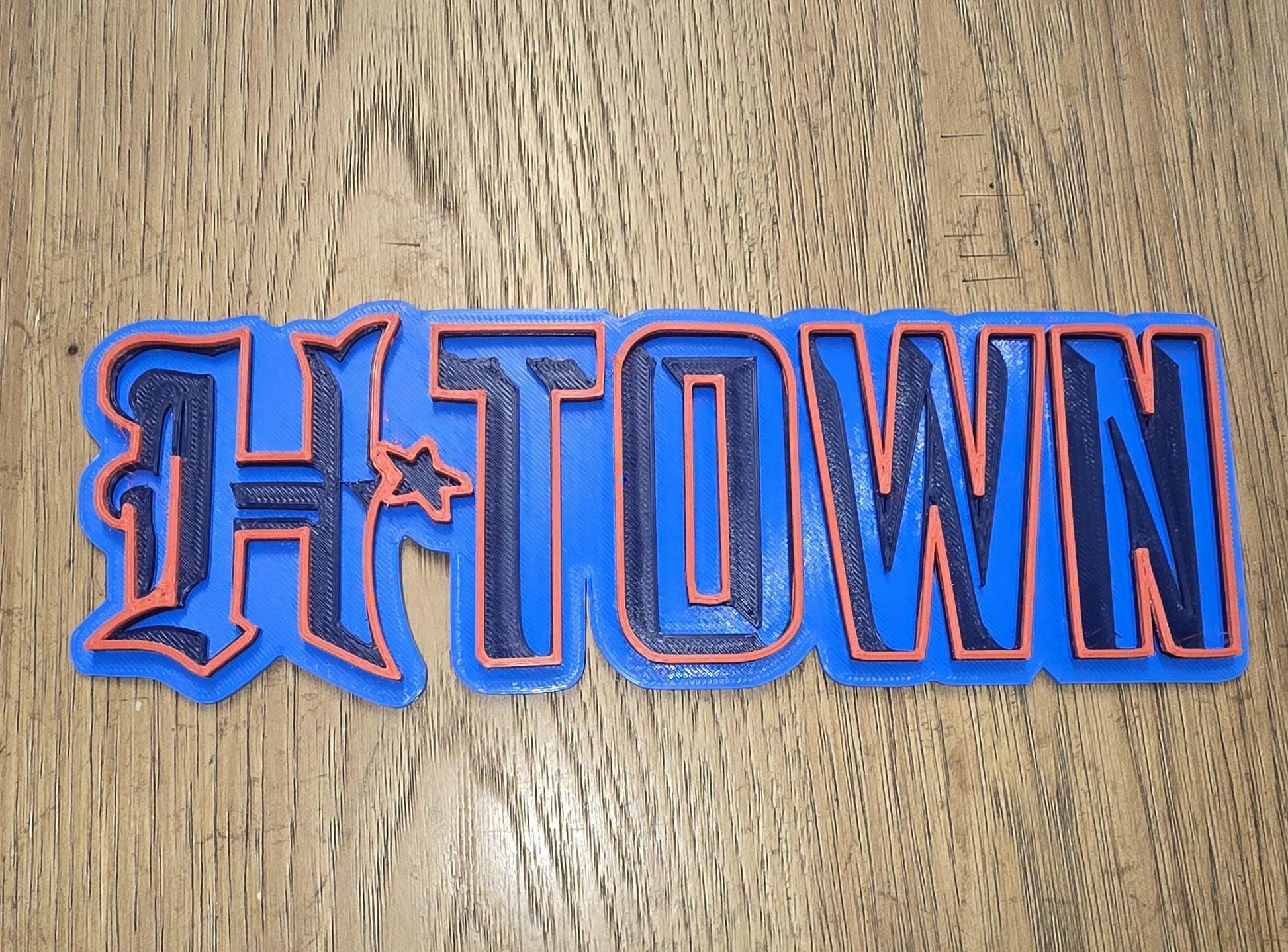 HTOWN Custom Houston ART - 3D Custom Wall Art