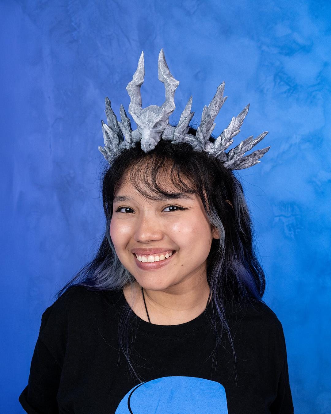 Dragon Head Crown Cosplay 3D Printed