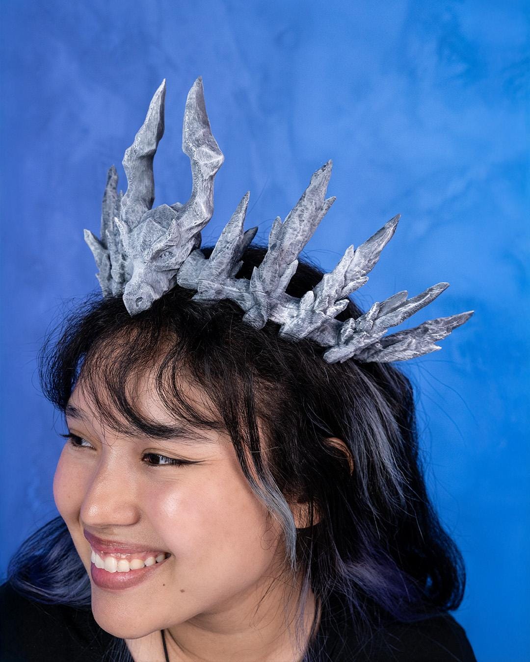 Dragon Head Crown Cosplay 3D Printed